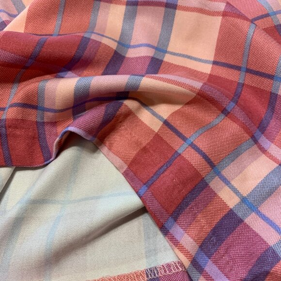 A.N.A. Shorts. Checkered. Pink. Women. Elastic Waist. Size 8. - Picture 6 of 6